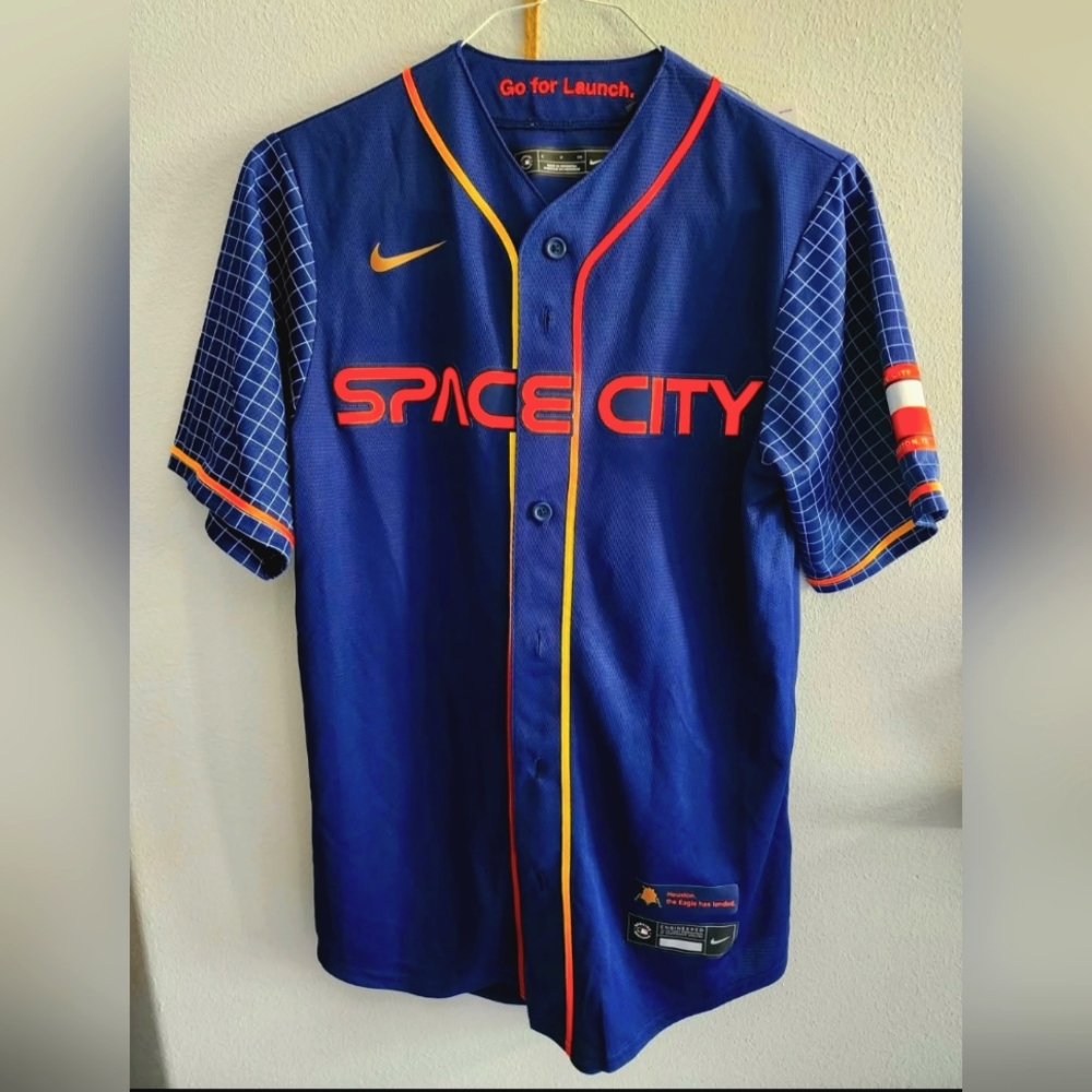 NEW Houston Astros Space City Jersey SMALL men Size